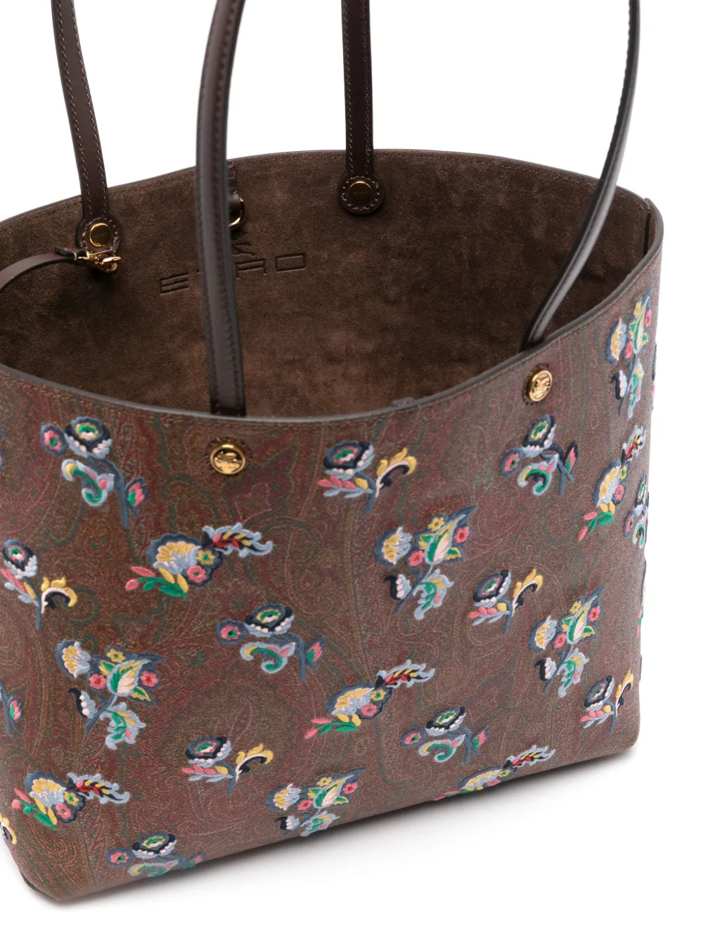 ETRO Shopper met paisley-patroon Bruin