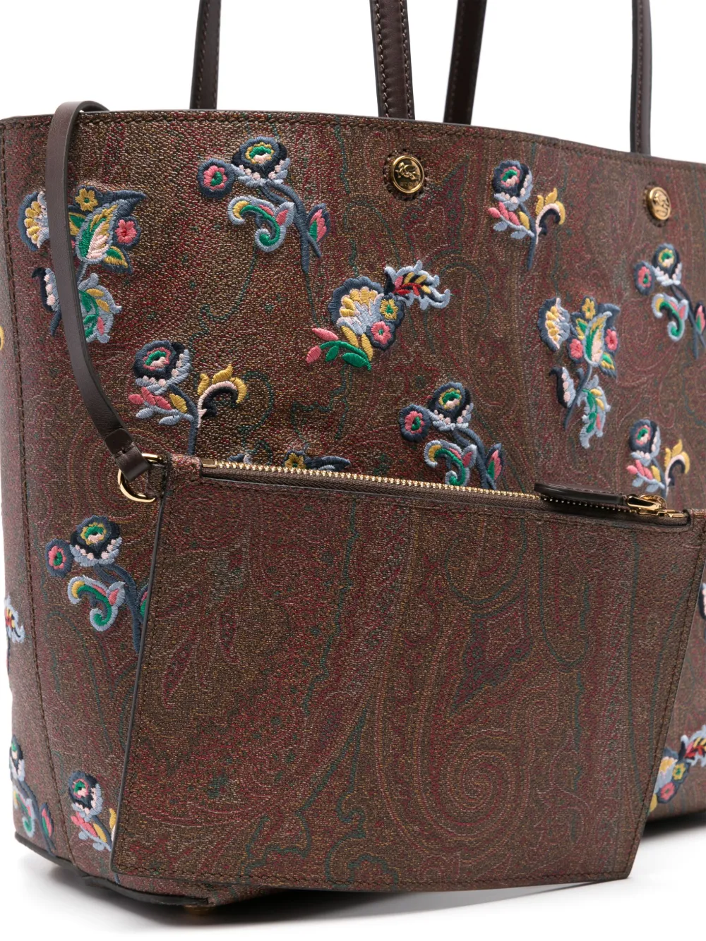 ETRO Shopper met paisley-patroon Bruin