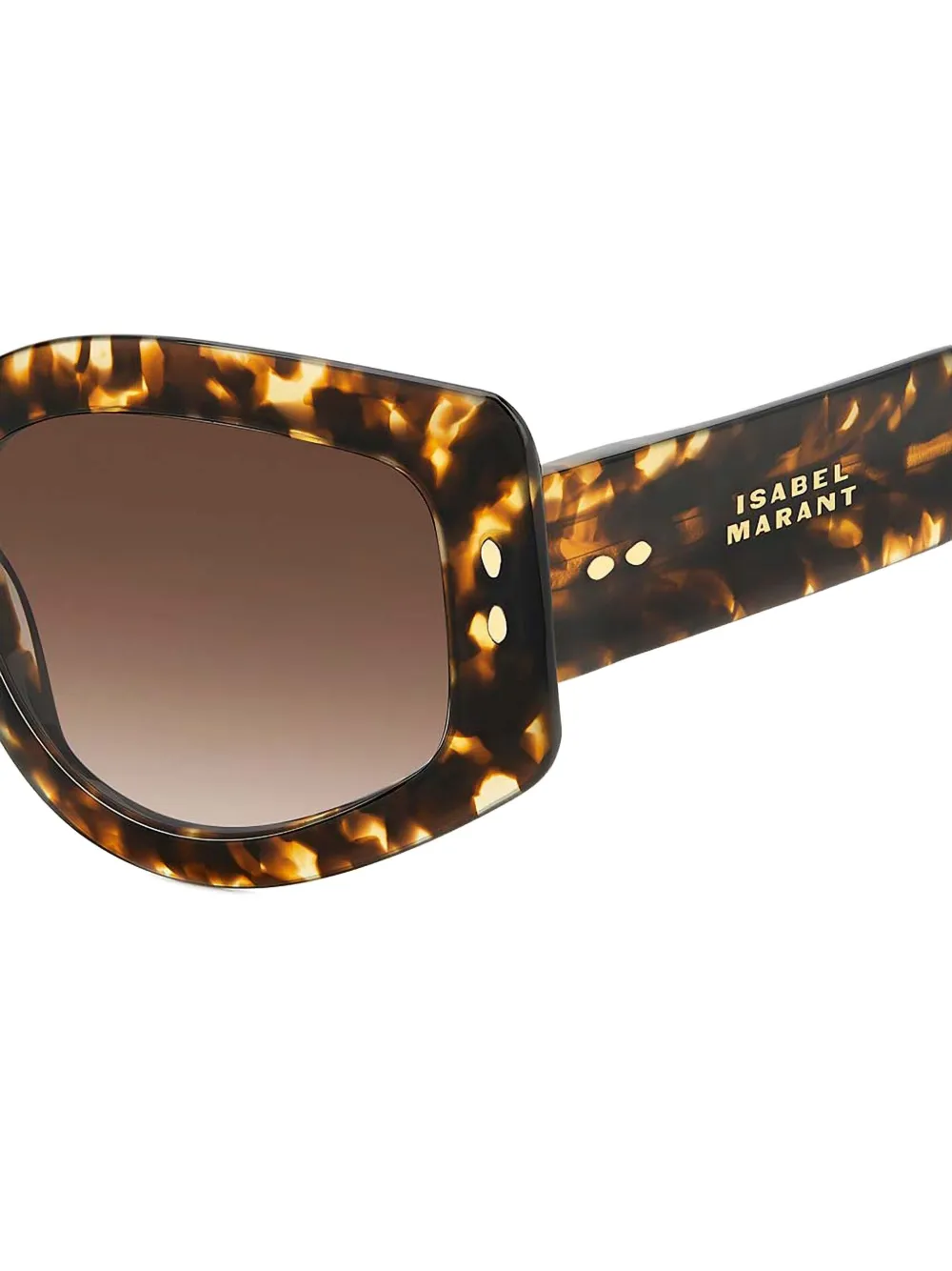 Isabel Marant Eyewear Zonnebril met oversized montuur Bruin
