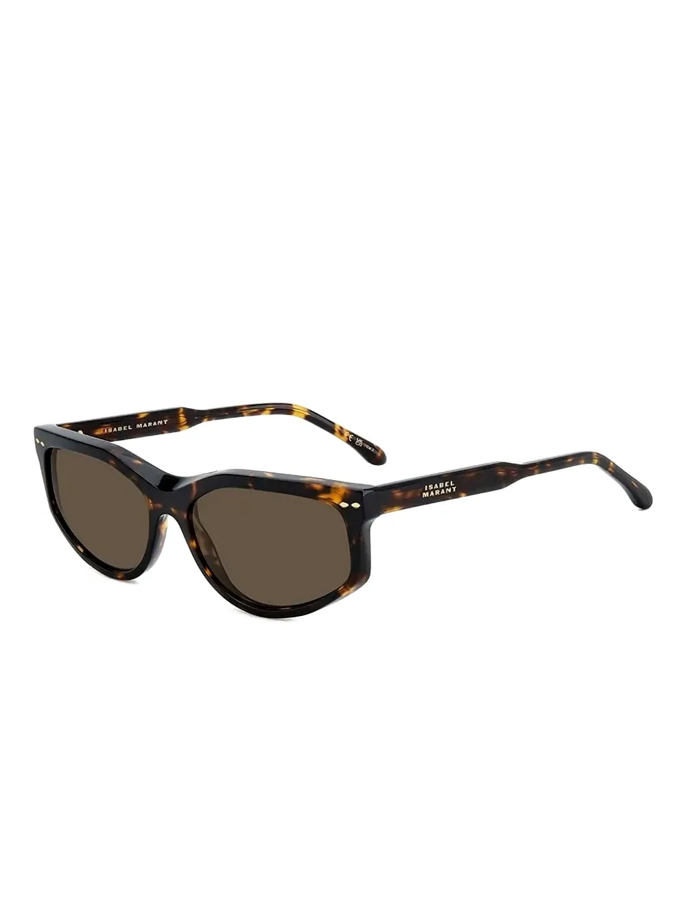 Isabel Marant Eyewear Zonnebril met schildpadschild-design Bruin