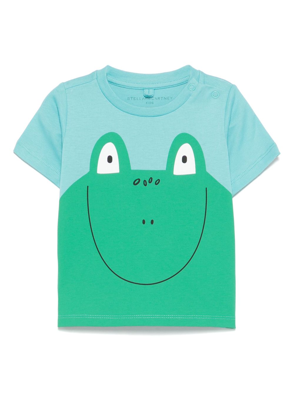 Stella McCartney Kids frog-print T-shirt - Blue