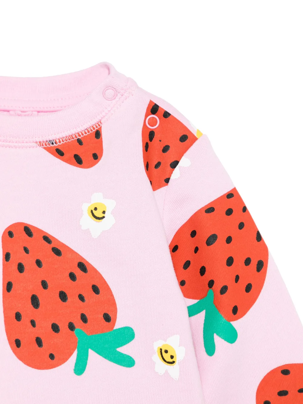 Stella McCartney Kids Sweater met aardbeienprint Roze