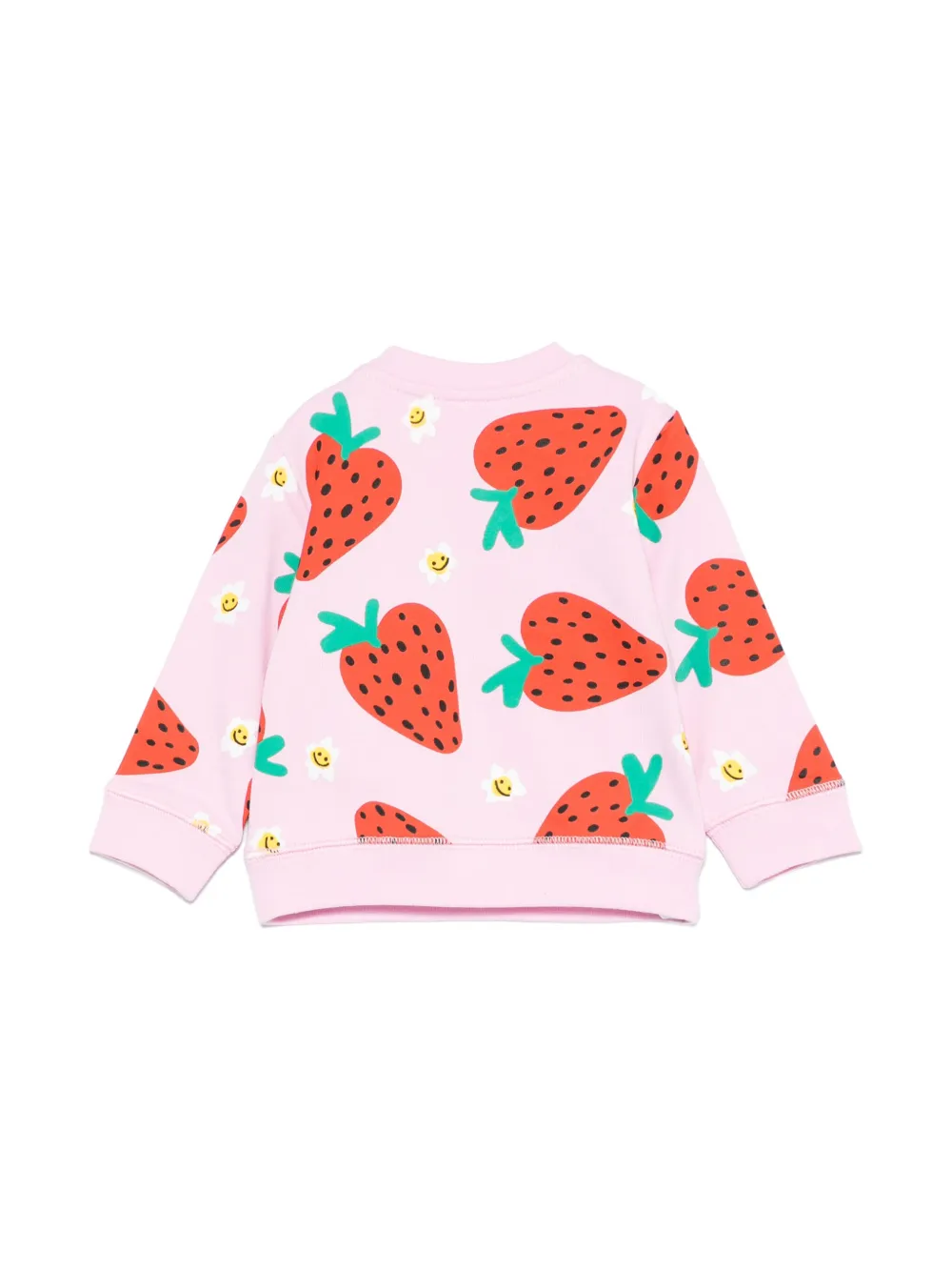 Stella McCartney Kids Sweater met aardbeienprint - Roze