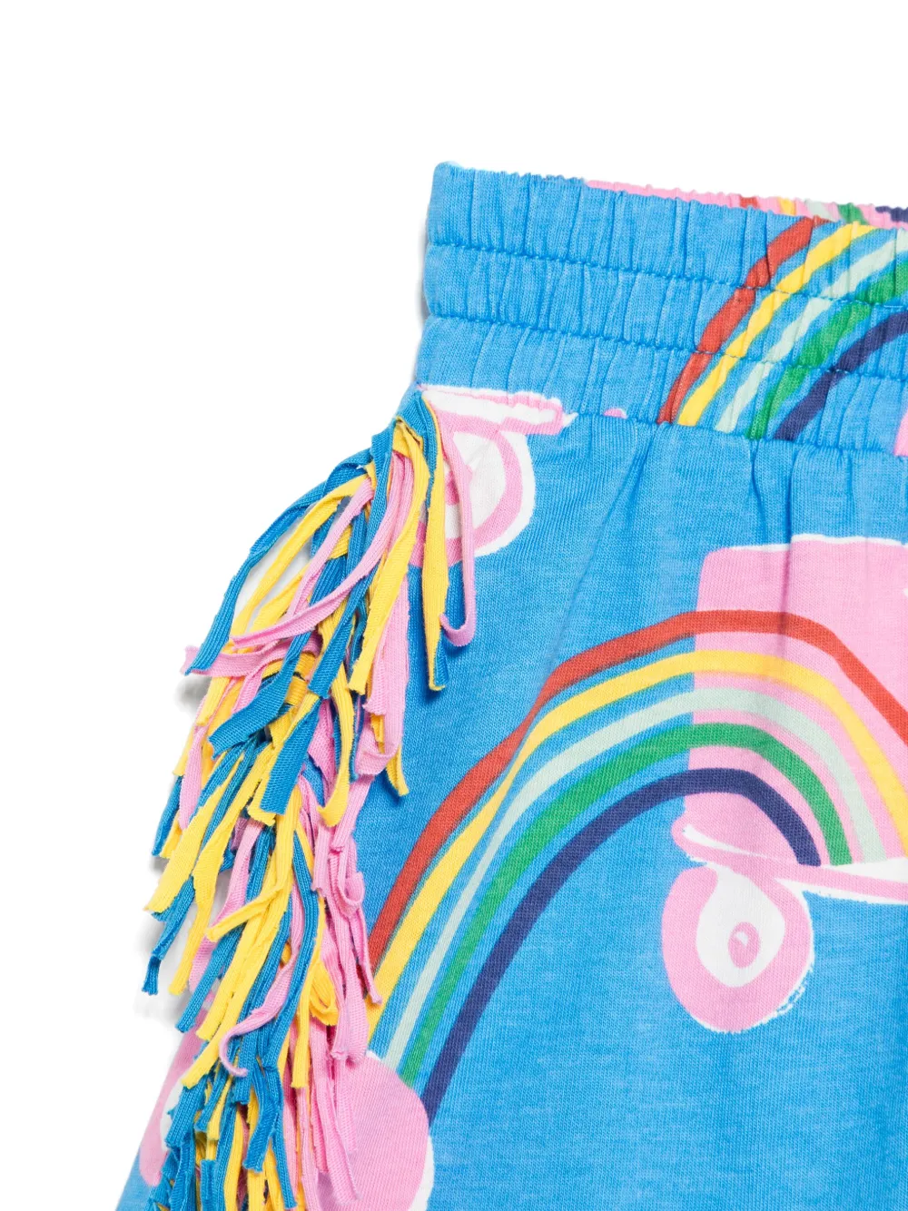 Stella McCartney Kids Shorts met grafische print Blauw