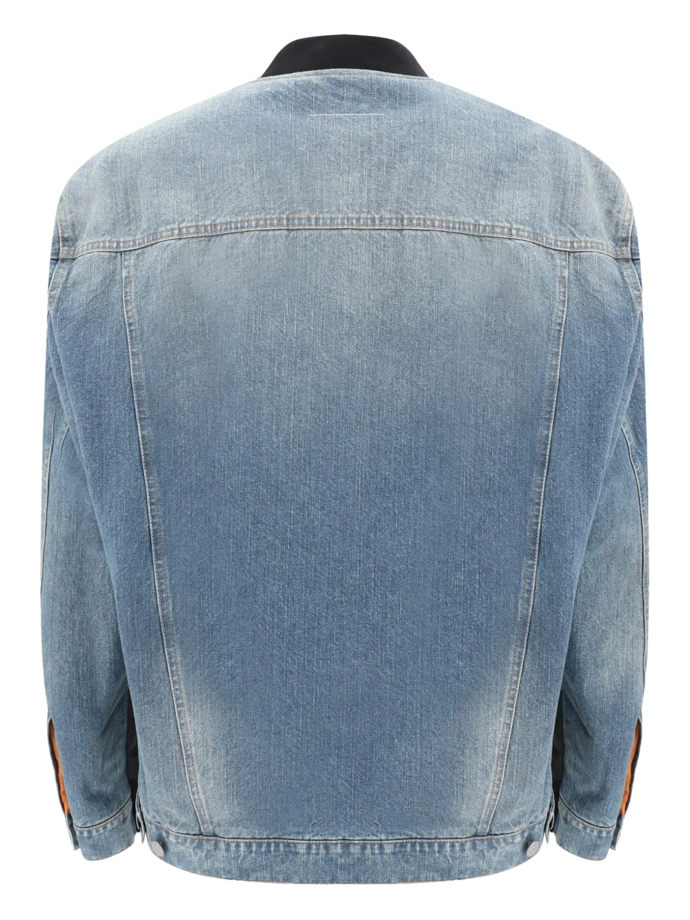 MM6 Maison Margiela denim bomber jacket - Zwart