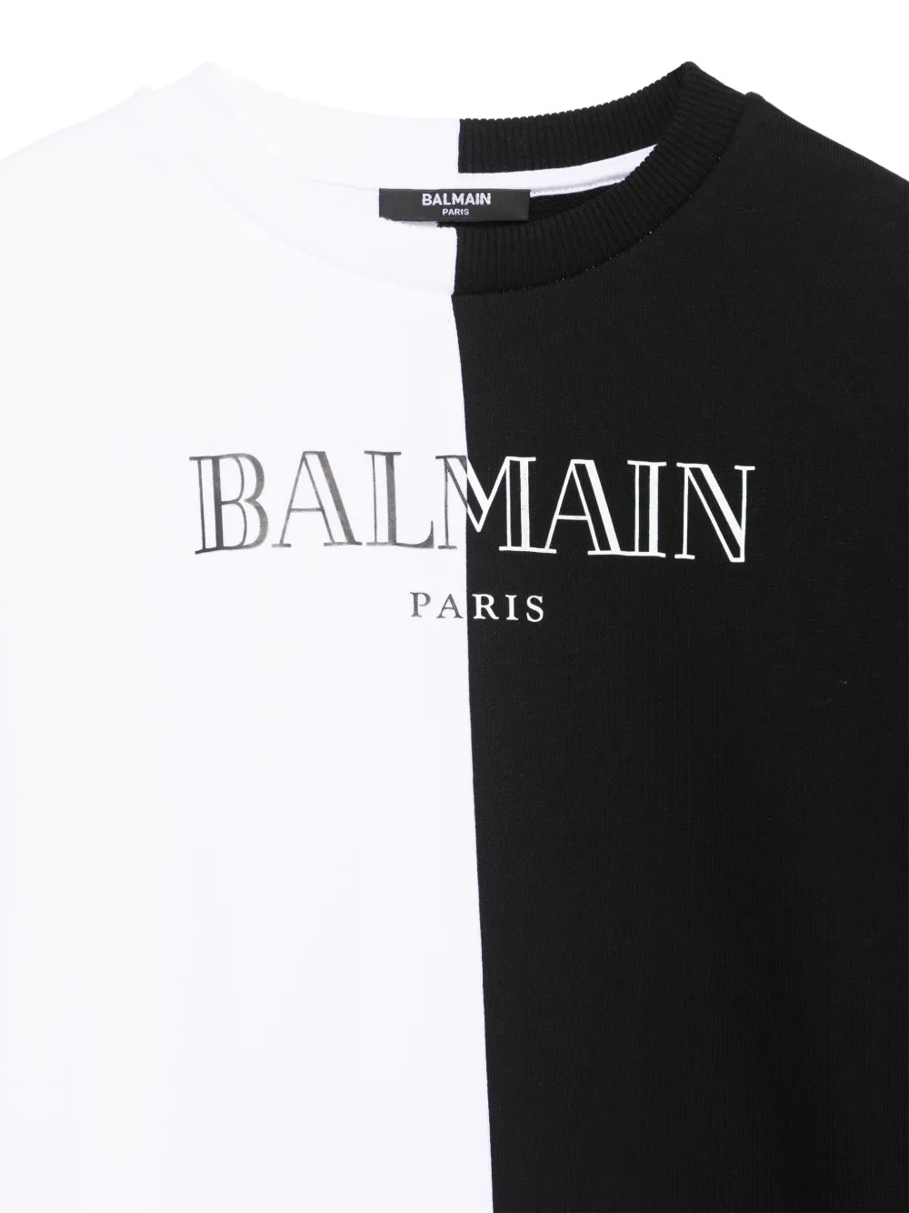 BALMAIN BI-COLOUR SWEATSHIRT