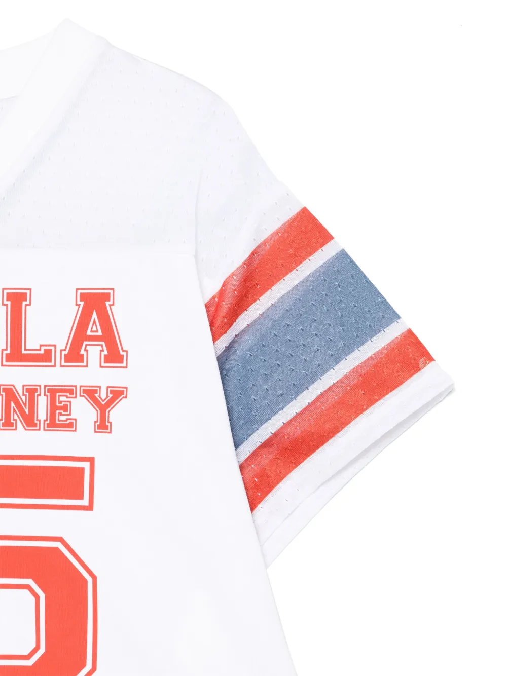 Stella McCartney Kids T-shirtjurk met logoprint Wit