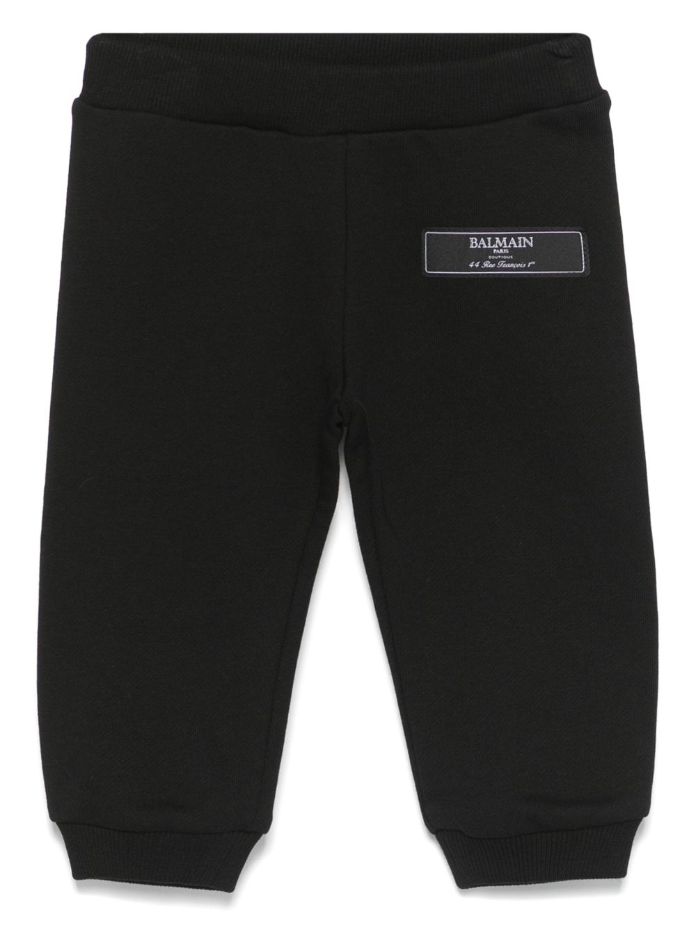 Balmain Kids logo-patch track pants - Black