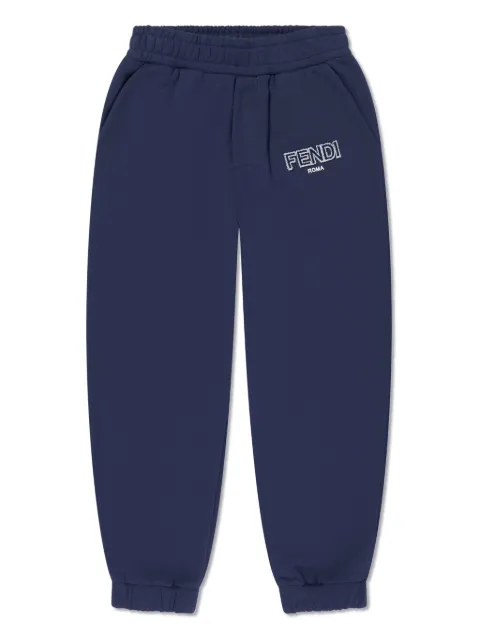 Fendi Kids logo-patch track pants