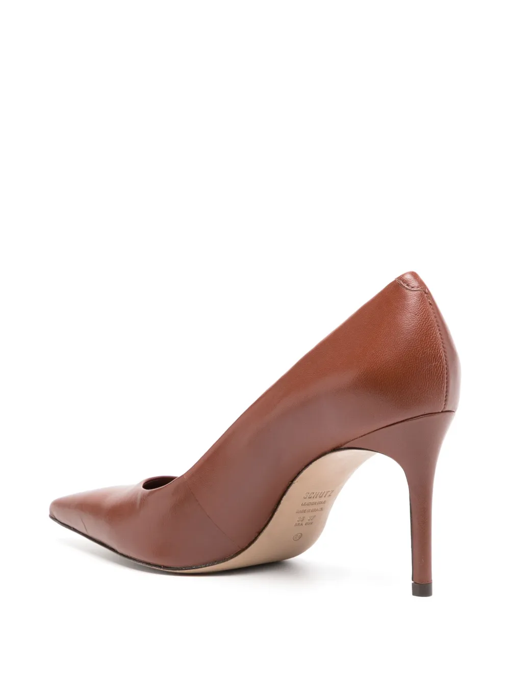 Schutz 85mm Fechado Salto pumps Brown