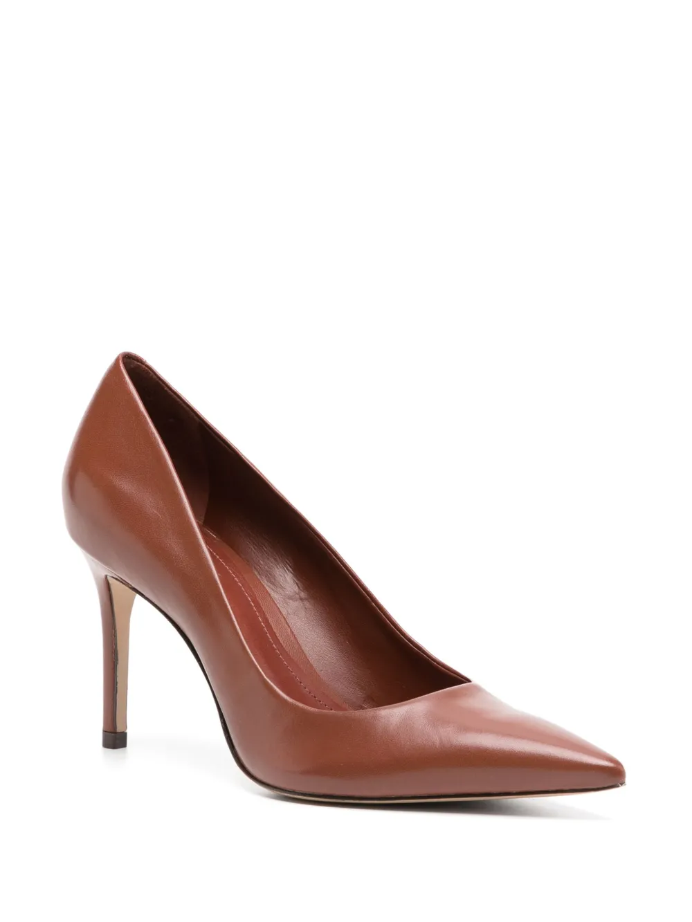 Schutz 85mm Fechado Salto pumps Brown