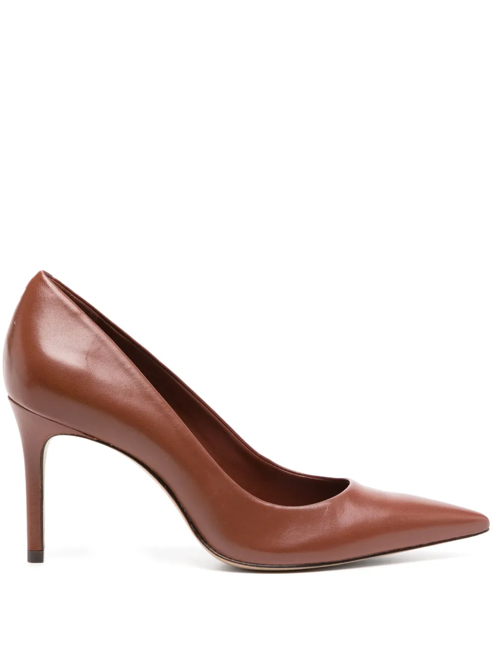 Schutz 85mm Fechado Salto pumps Brown