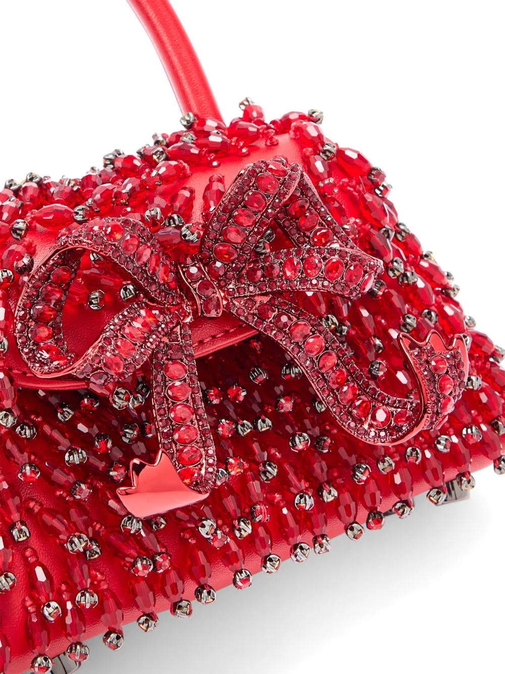 Self-Portrait Kleine Bow handtas Rood