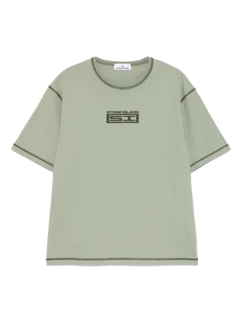 Stone Island playera con logo estampado