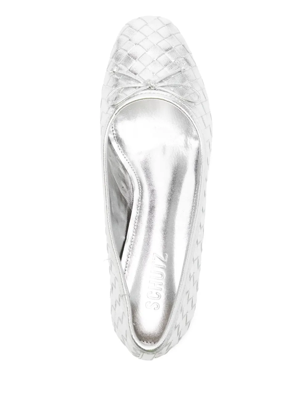 Schutz Arissa ballet flat Silver