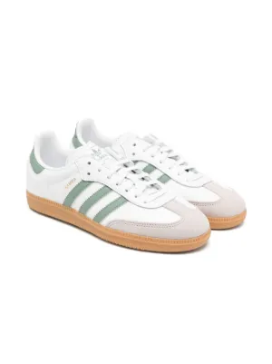 adidas Samba OG Shoes - Kids - Cloud White / Light Pink / Gum - 4.5