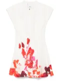 Acler floral-print dress - White