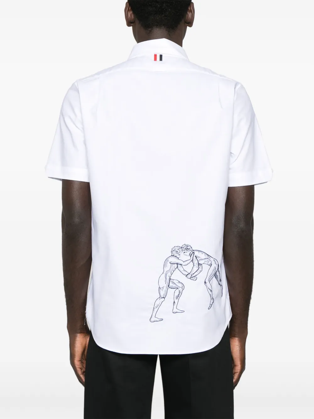 Thom Browne Overhemd met borduurwerk Wit
