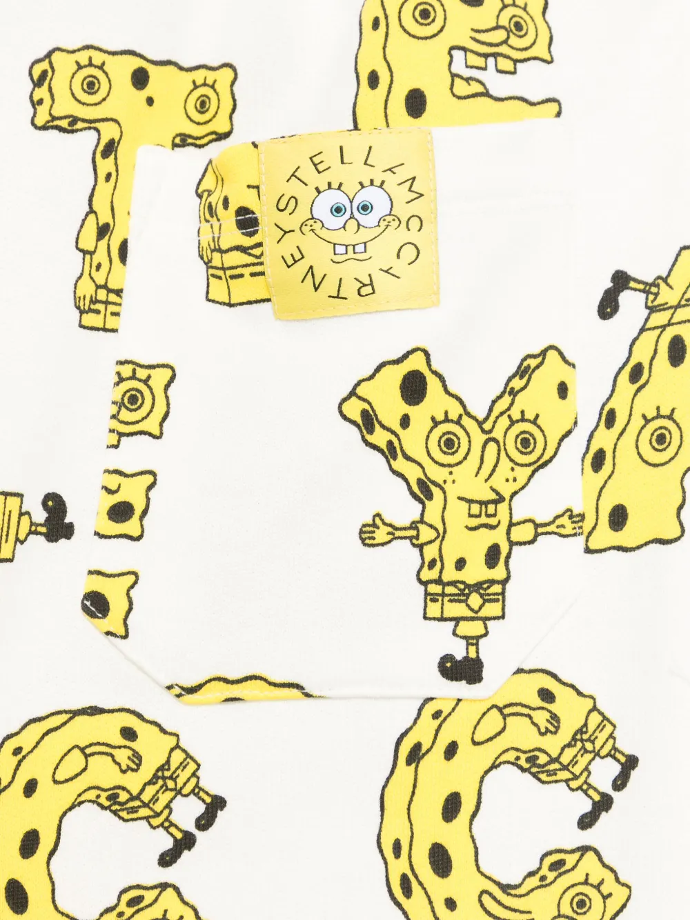 Stella McCartney Kids x SpongeBob SquarePants katoenen trainingsbroek Wit