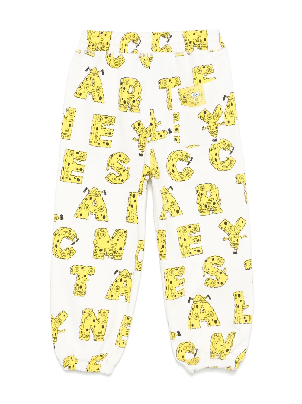 Stella McCartney Kids x SpongeBob SquarePants katoenen trainingsbroek - Wit