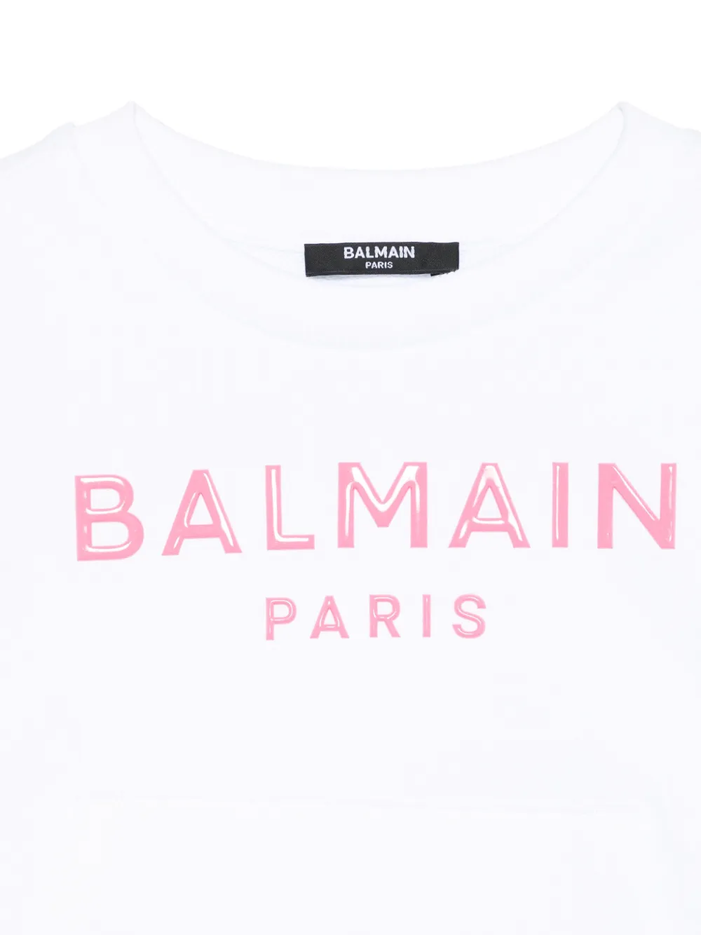 BALMAIN RUBBERISED-LOGO SWEATSHIRT