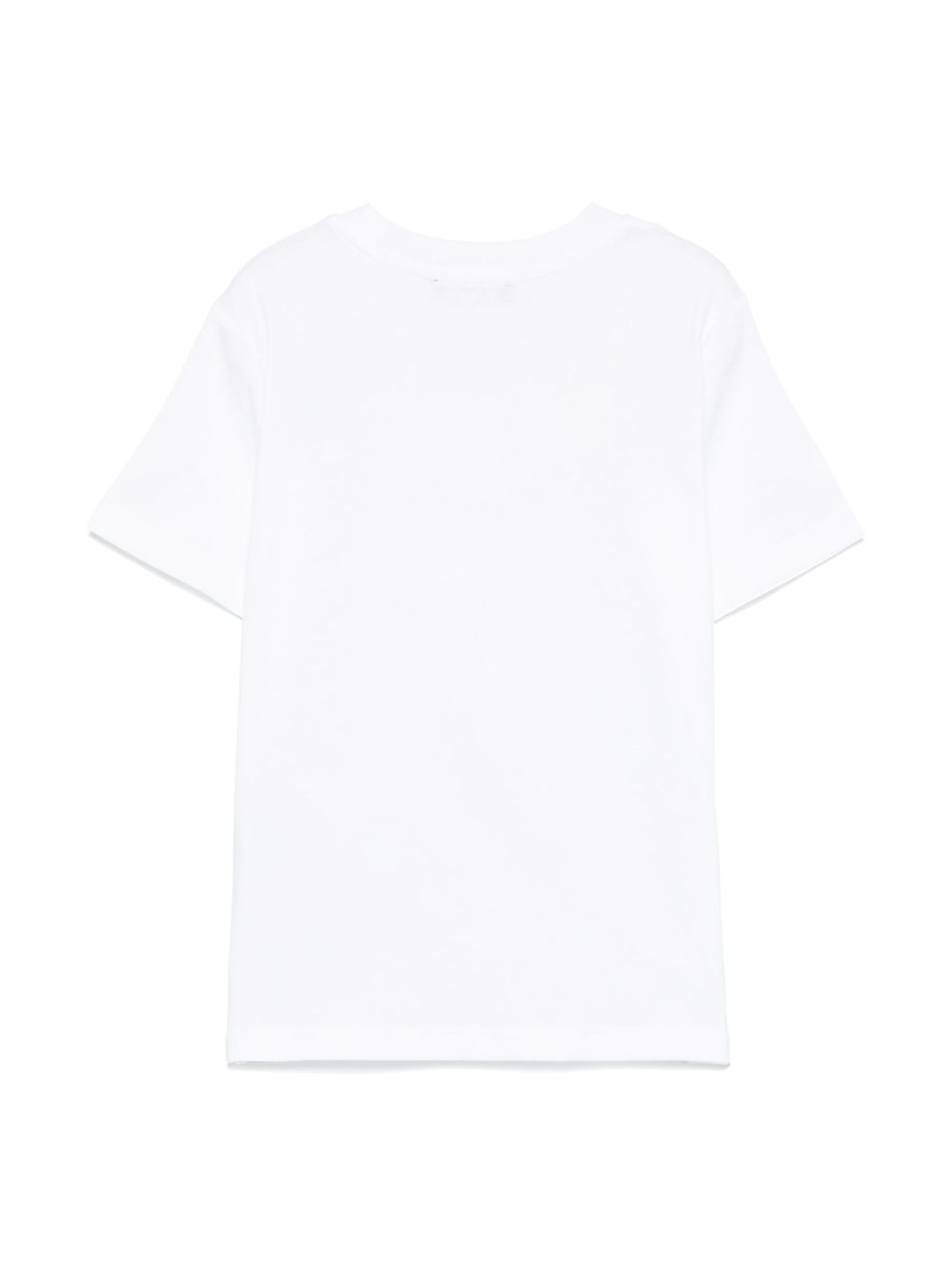 Balmain Kids flocked-logo T-shirt - White