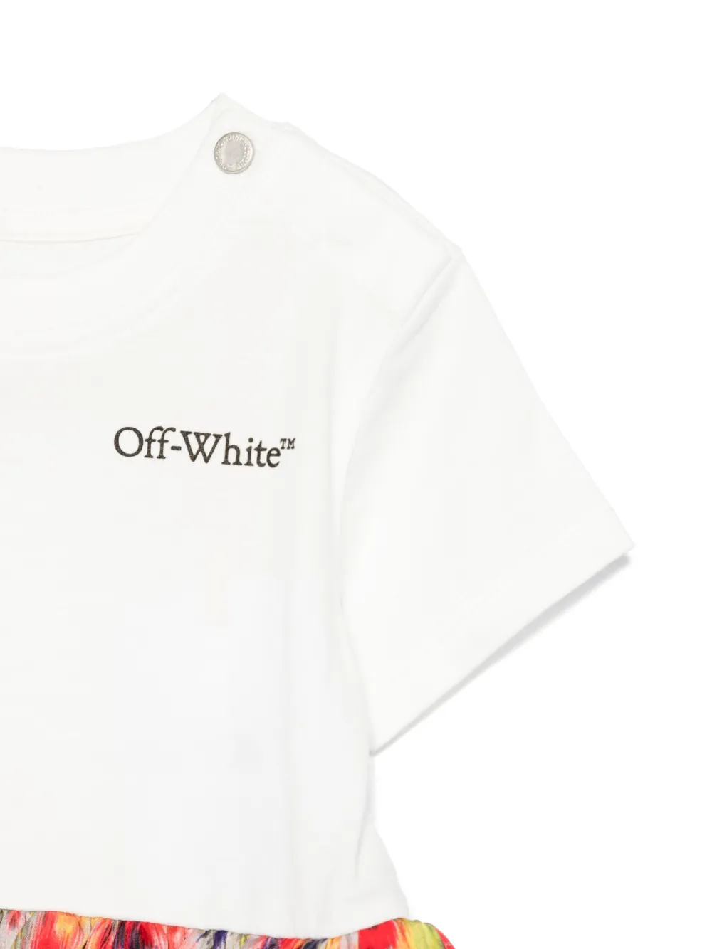 Off-White Kids Jurk met print Wit