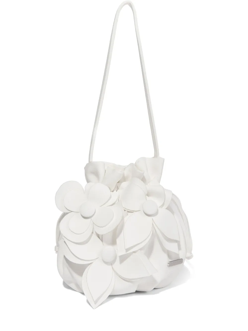 Jessie And James Floral Appliqué Bag In White
