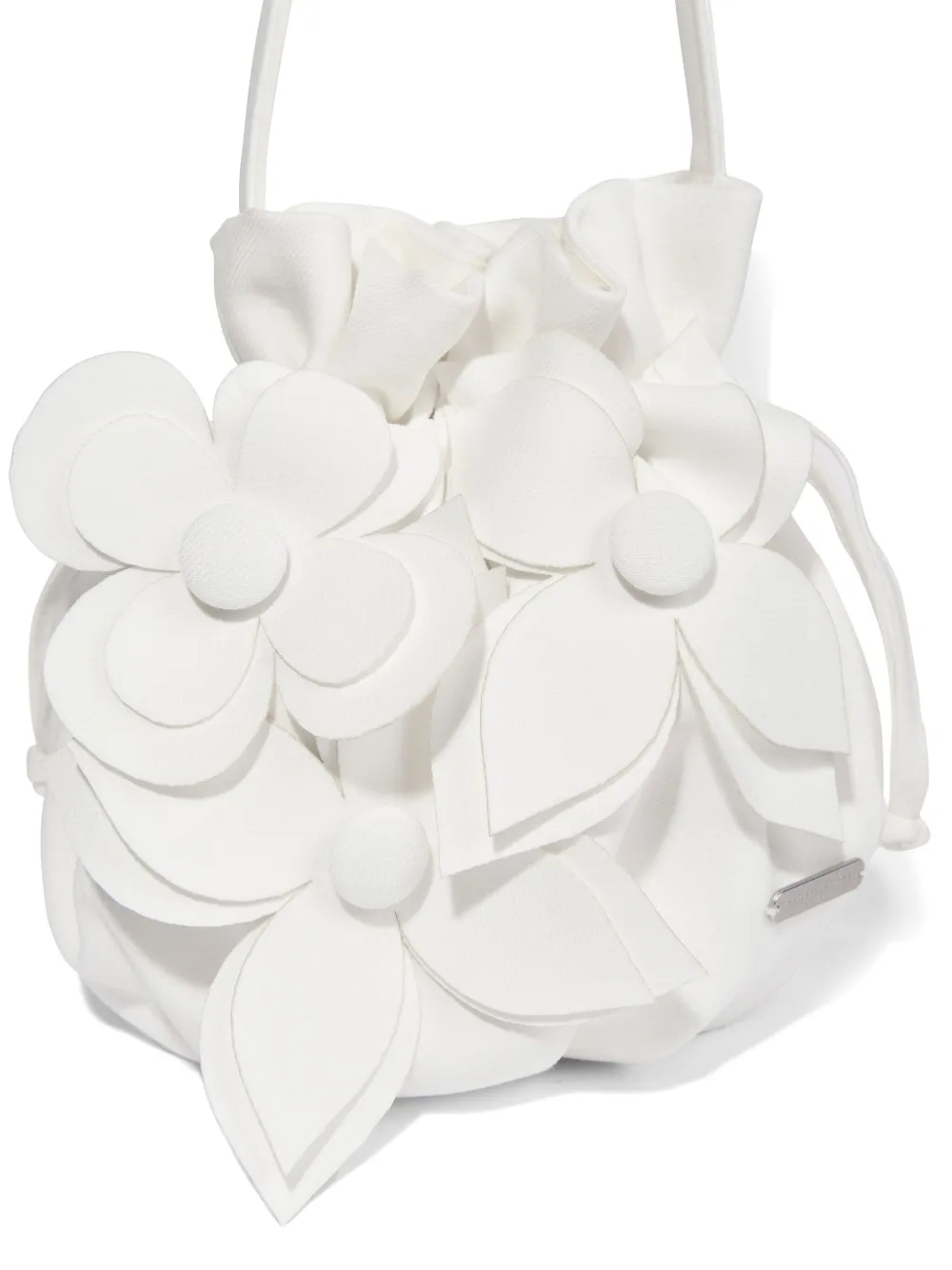 Jessie And James Floral Appliqué Bag In White