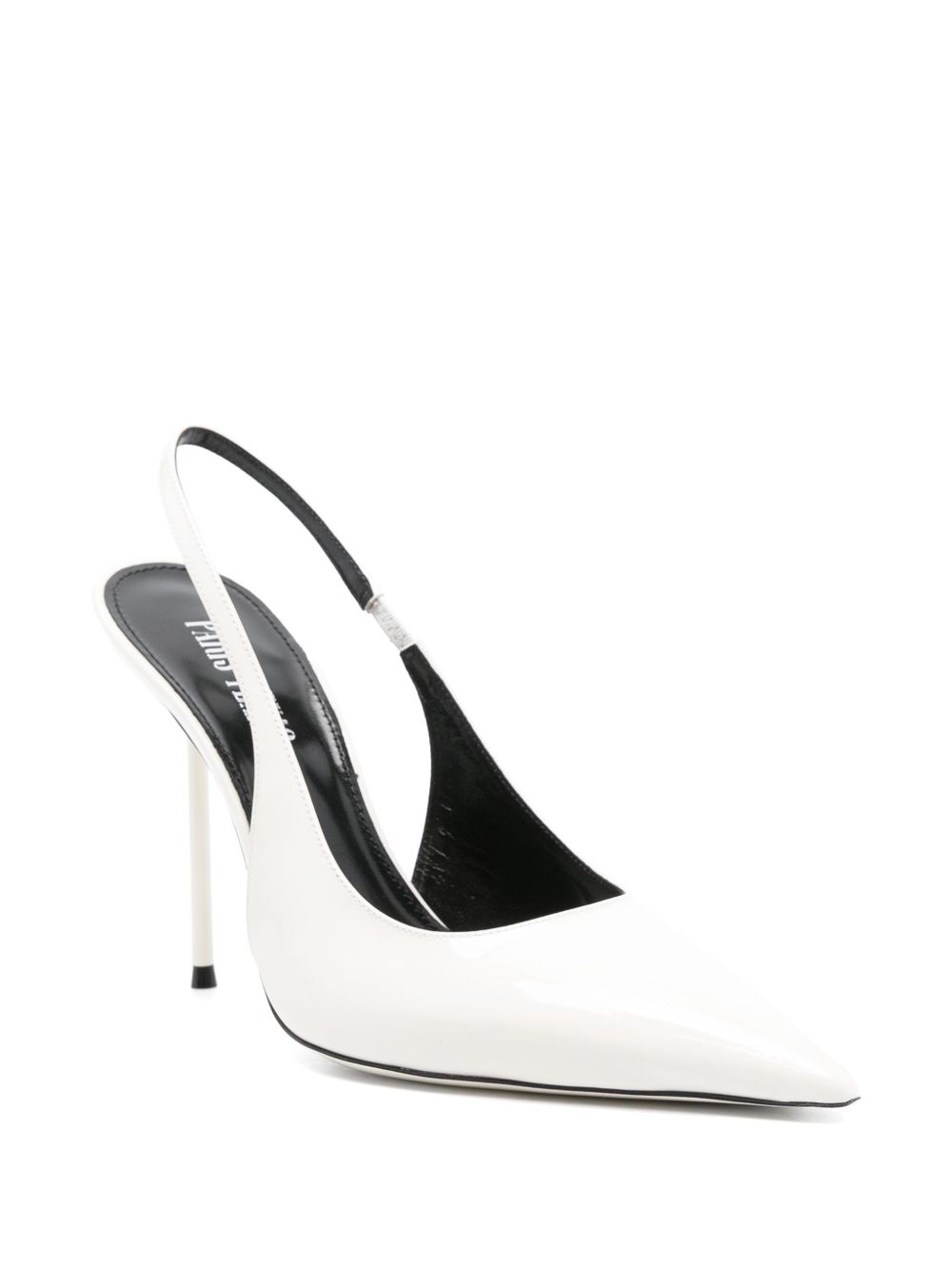 Paris Texas 100mm Lidia slingback pumps - Wit