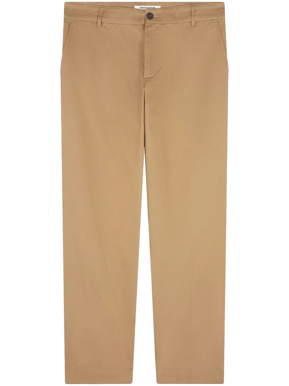 Maison Kitsuné cotton trousers - Brown