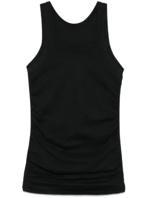Baserange Heart Tank Top | Black | FARFETCH CA