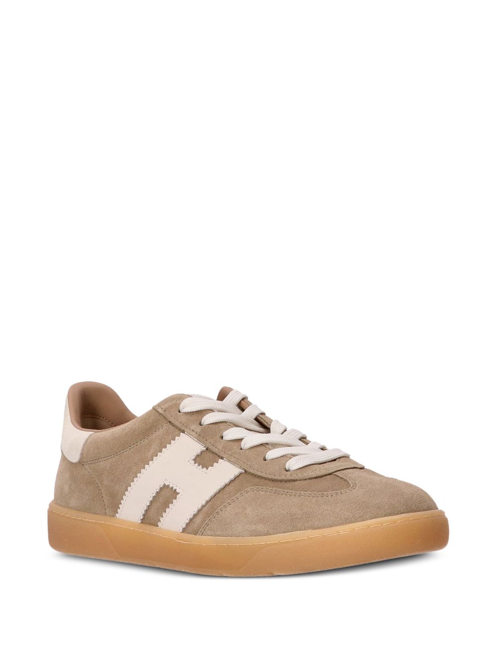 Hogan Leren sneakers - Bruin