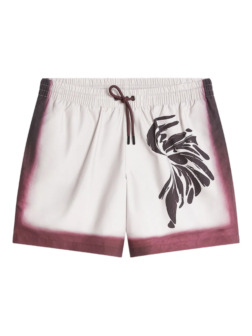 ombre-trim swim shorts