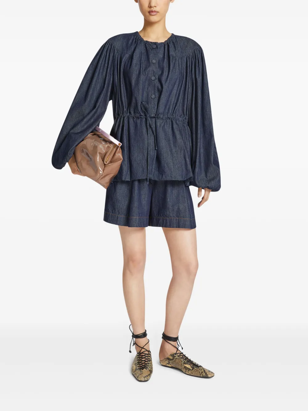 DRIES VAN NOTEN drawstring denim jacket | Denim Jackets | Image 2