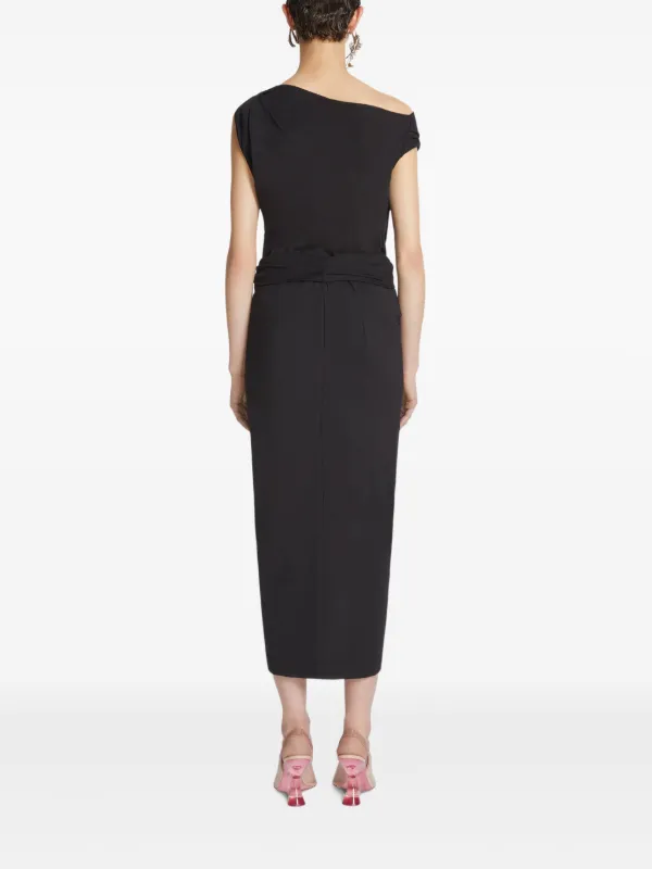 【関税込み】Dries Van Noten ブラック オフショルダー トップス DRIES VAN NOTEN オフショルダー トップ | ブラック | FARFETCH JP