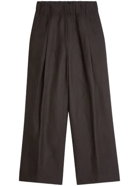 DRIES VAN NOTEN pleated wide-leg trousers 