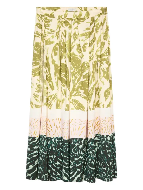 DRIES VAN NOTEN pleated maxi skirt