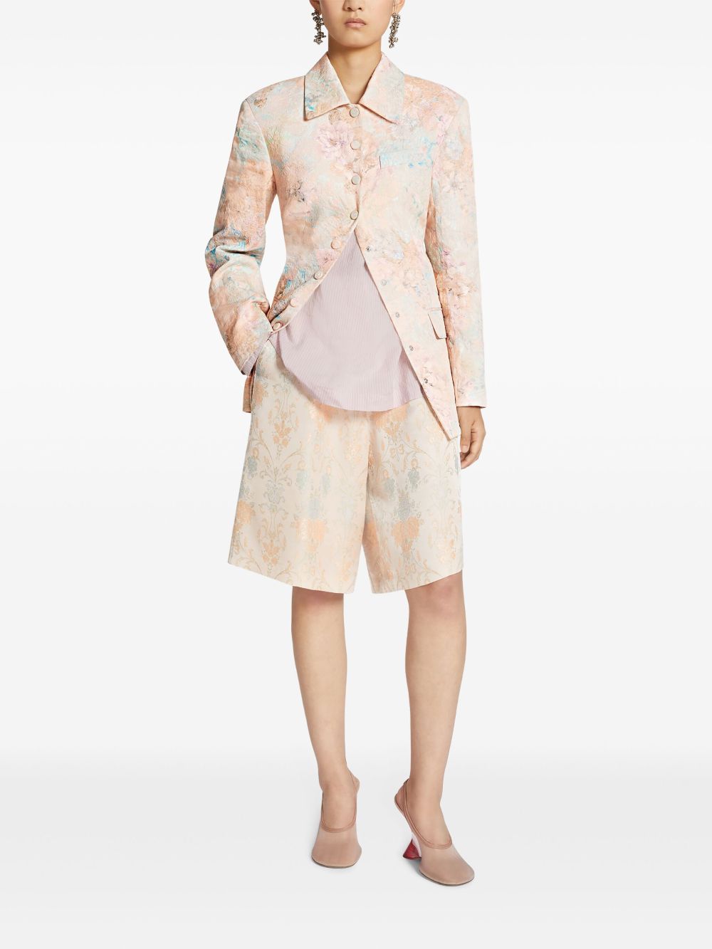 DRIES VAN NOTEN Blazer met bloemenjacquard - Roze