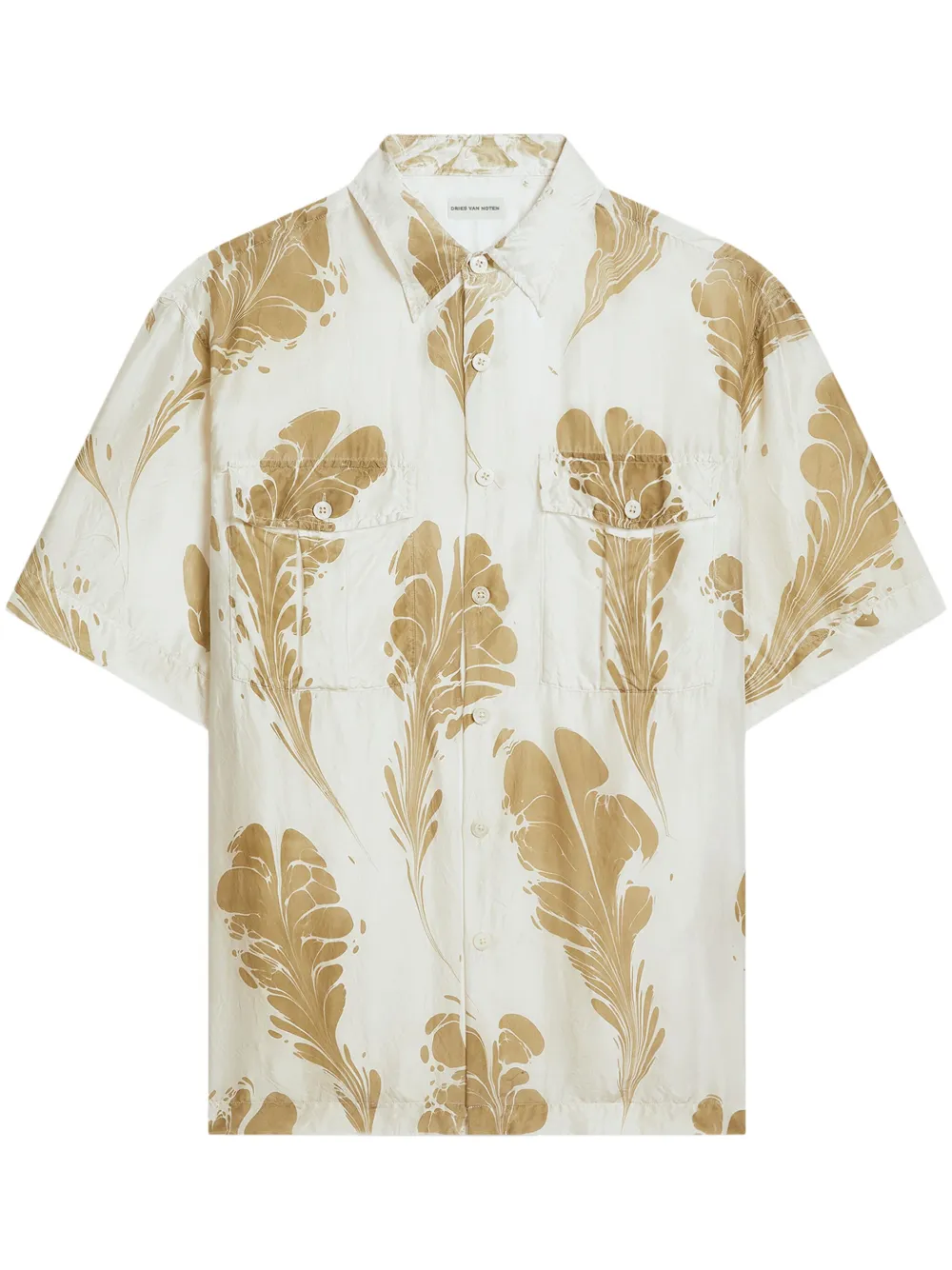 printed silk shirt