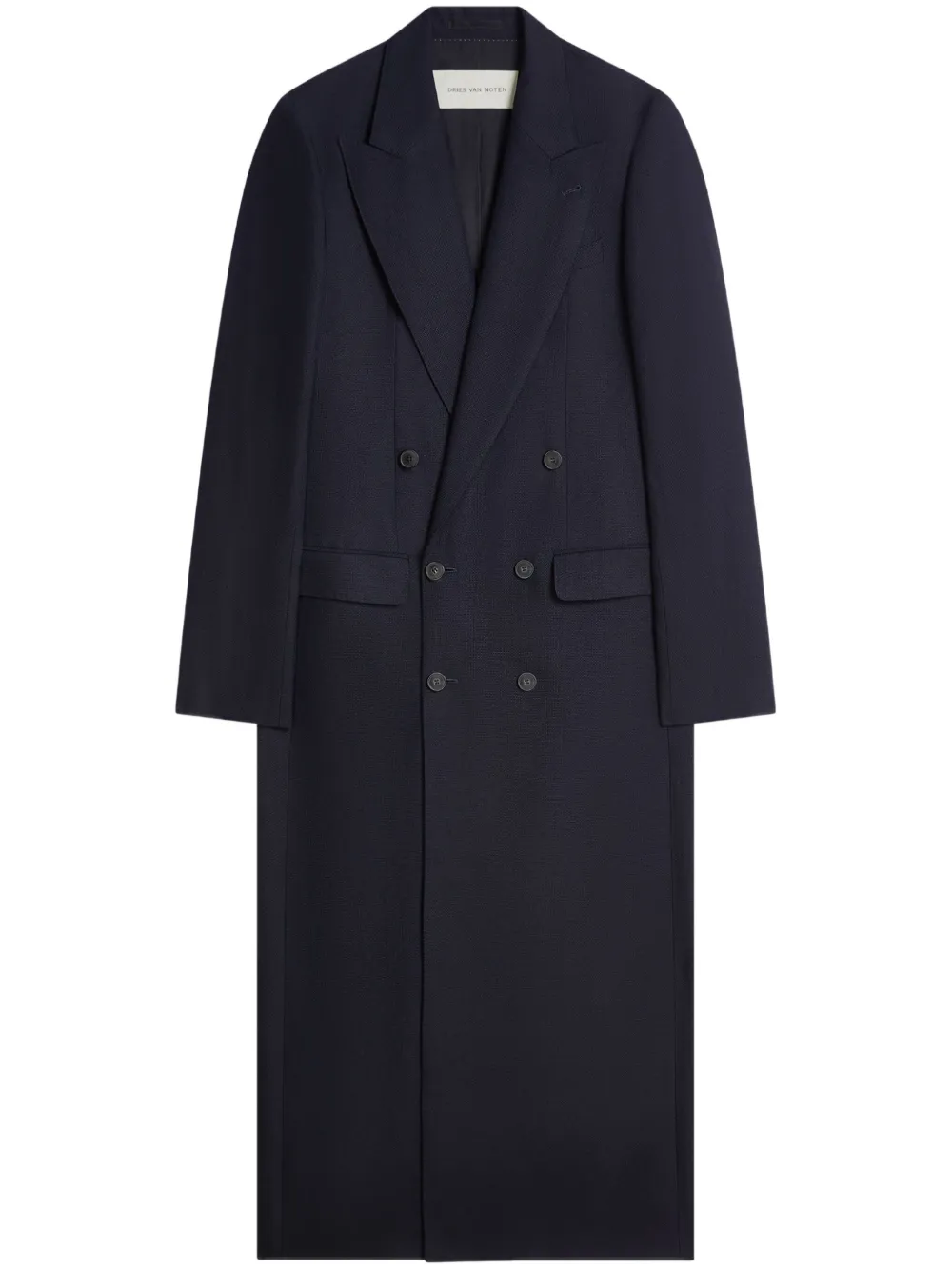 DRIES VAN NOTEN Jas met dubbele rij knopen Blauw