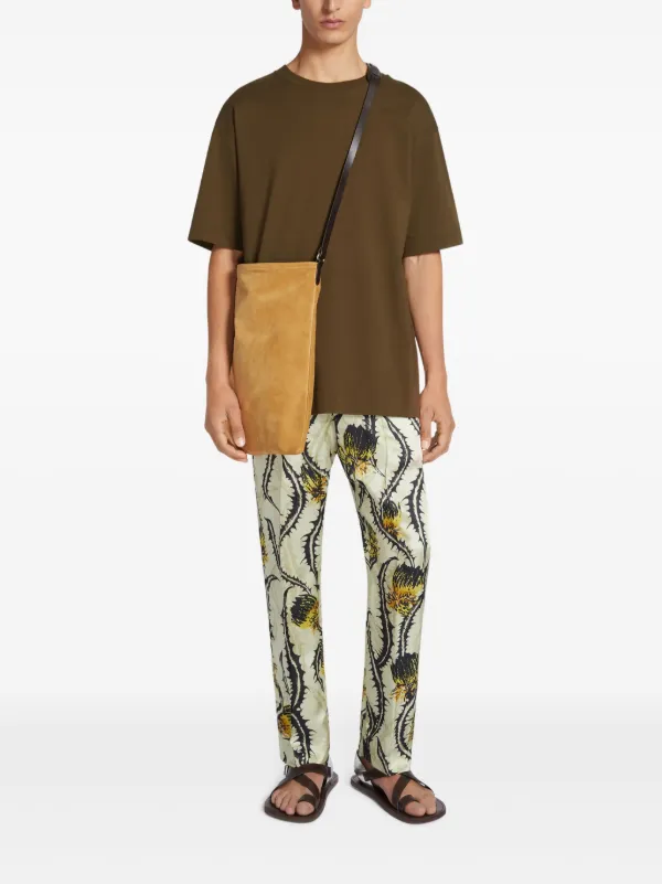 DRIES VAN NOTEN Boxy Cotton t-shirt | Brown | FARFETCH