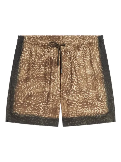 DRIES VAN NOTEN shorts de playa estampados