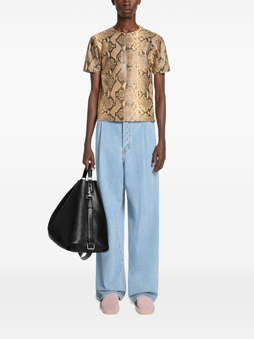 DRIES VAN NOTEN Jeans met wijde pijpen - Blauw