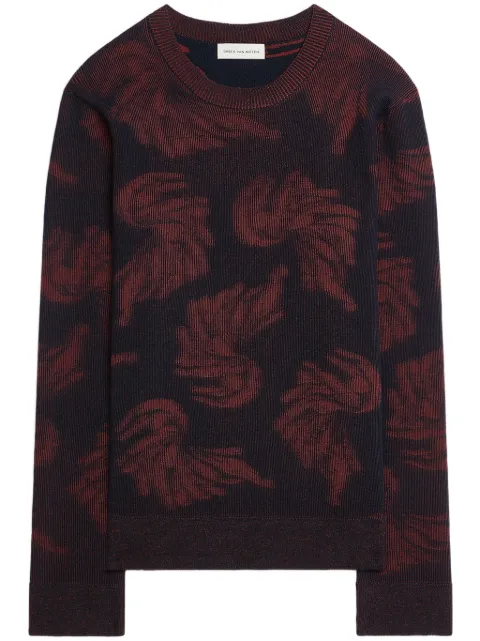 DRIES VAN NOTEN suéter tejido en jacquard