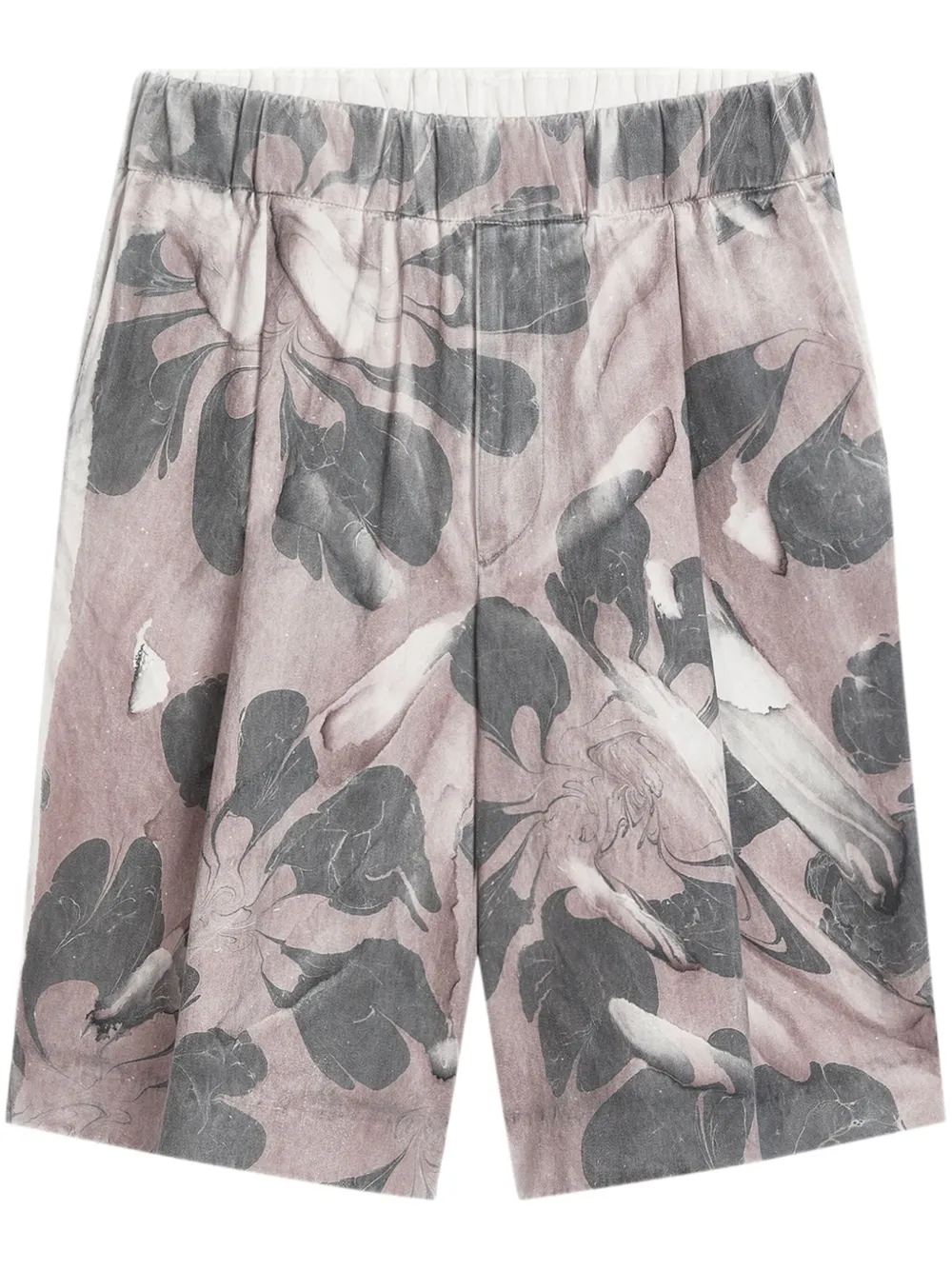 floral-print bermuda shorts