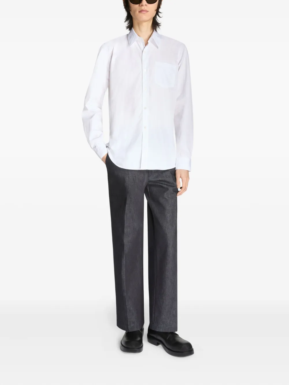DRIES VAN NOTEN Katoenen overhemd - Wit