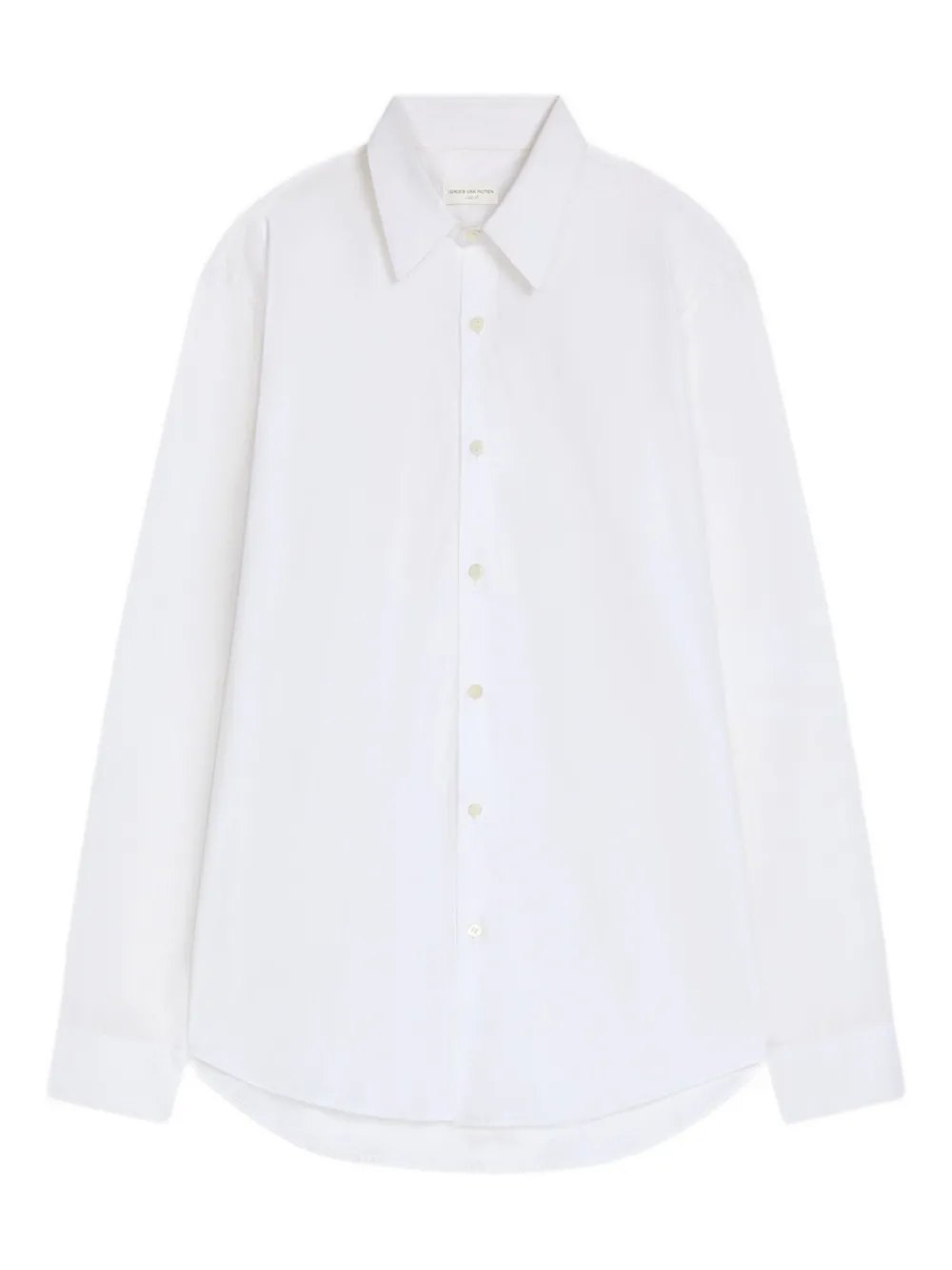 DRIES VAN NOTEN cotton poplin shirt | White | Image 1