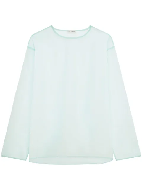 DRIES VAN NOTEN sheer shirt 