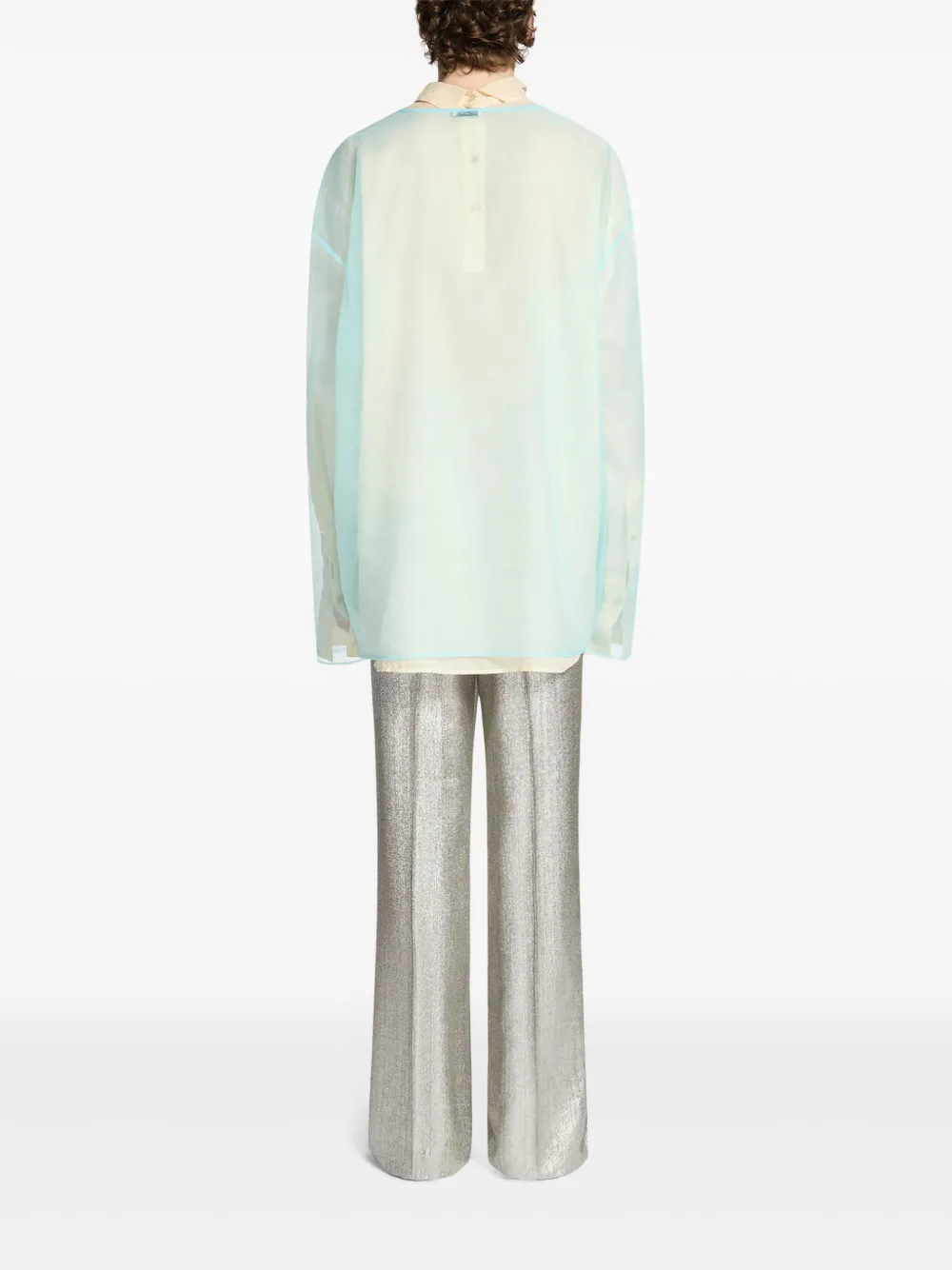 DRIES VAN NOTEN Doorzichtig overhemd Blauw